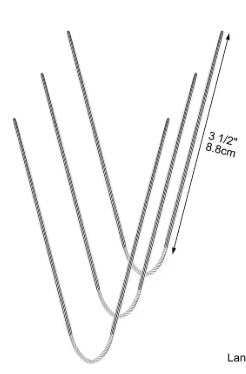Flexibles needles/agujas/pinner, 3 unidades