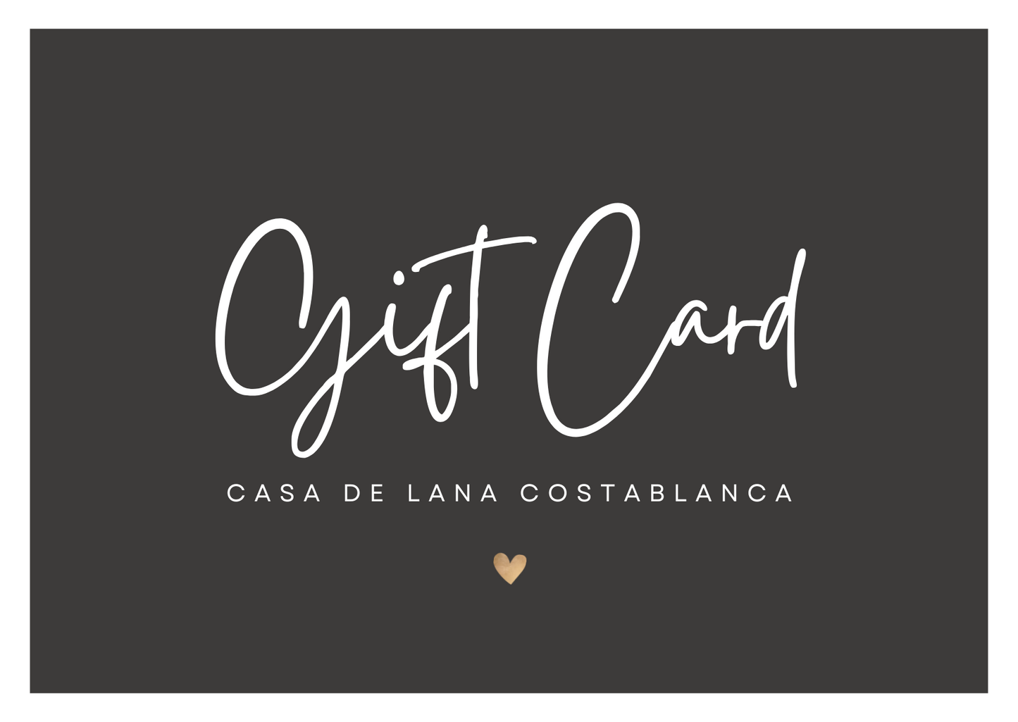 Gift card/Tarjeta de regalo