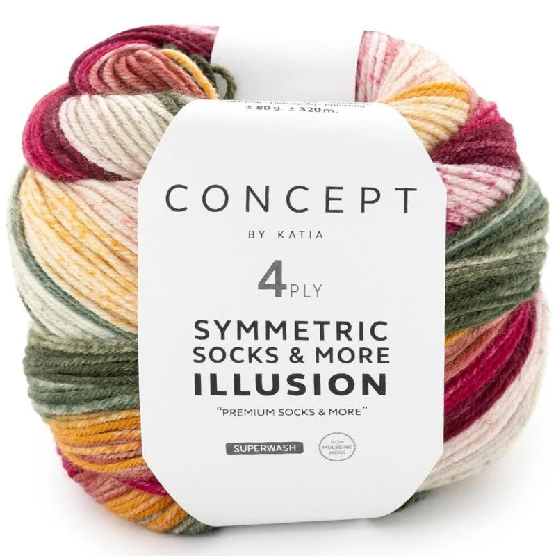 Katia Symmetric Socks & More Illusion 4-ply