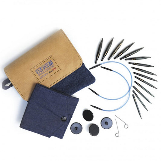 Knit Pro Indigo Wood - knitting needles set