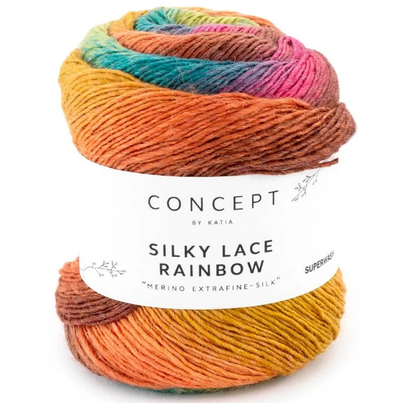 Katia Silky Lace Rainbow